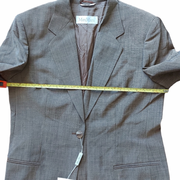 MaxMara wool mohair long blazer - Picture 3 of 12